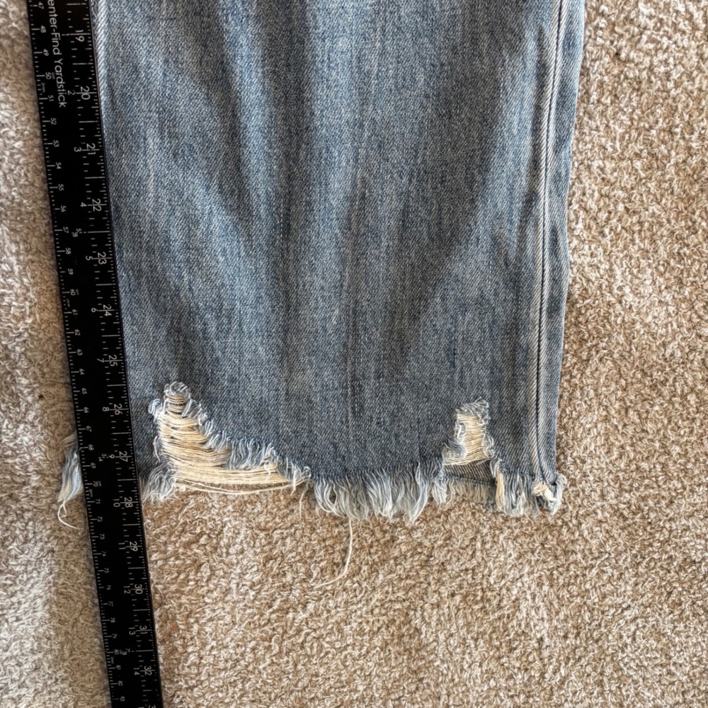 Vervet Crystal 90s Vintage High Rise Distressed Straight Leg Jeans Sz 30 Rip NWT - Picture 8 of 8